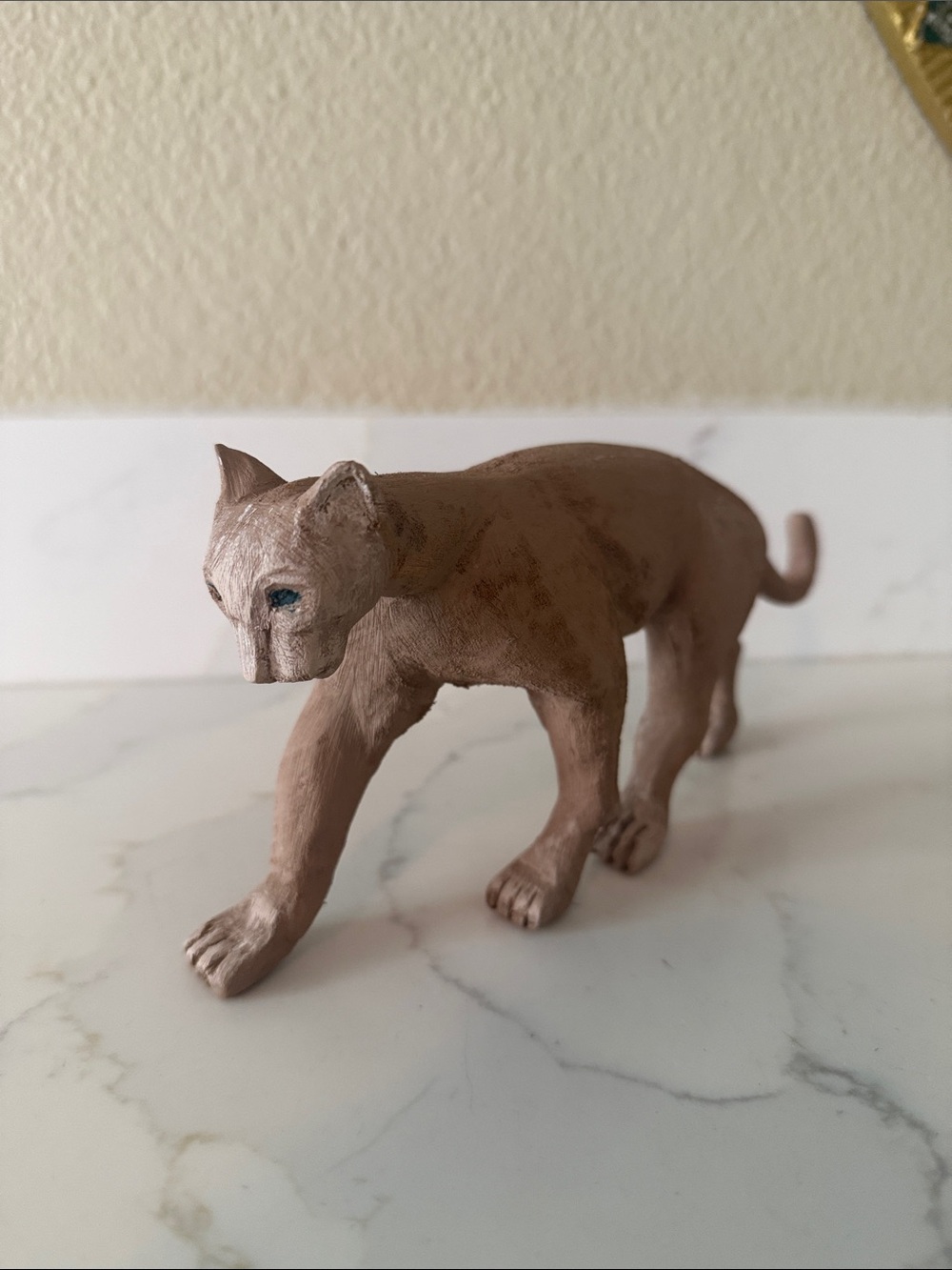 Mid Century Style Hand Carved Leopard